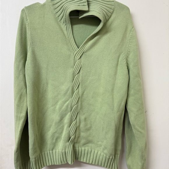 Croft & Barrow Light Green Cardigan Sweater - Picture 2 of 13